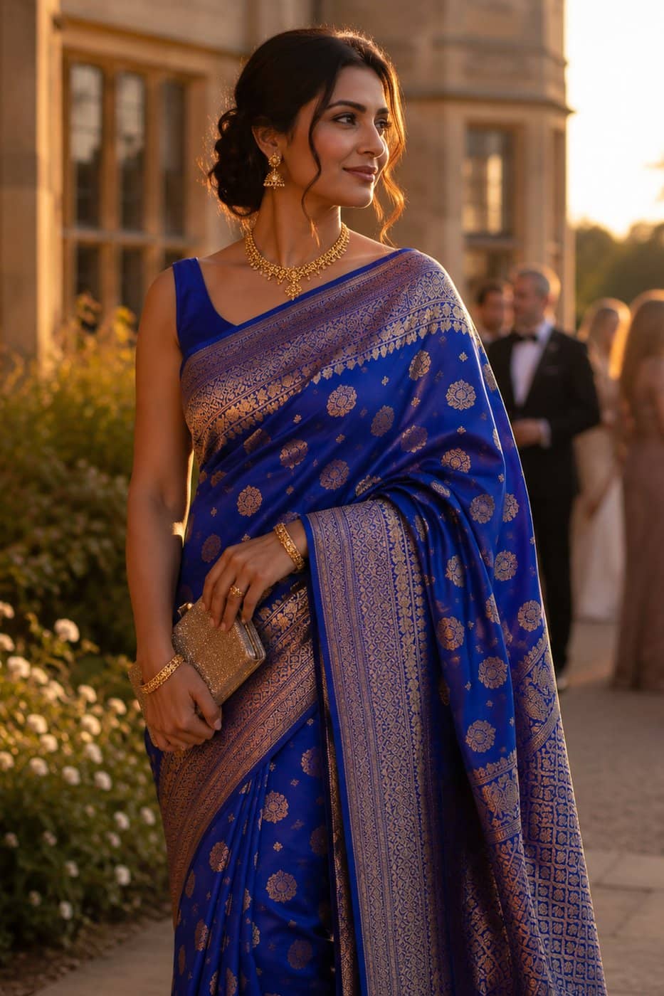 Royal Blue Salem Silk Saree