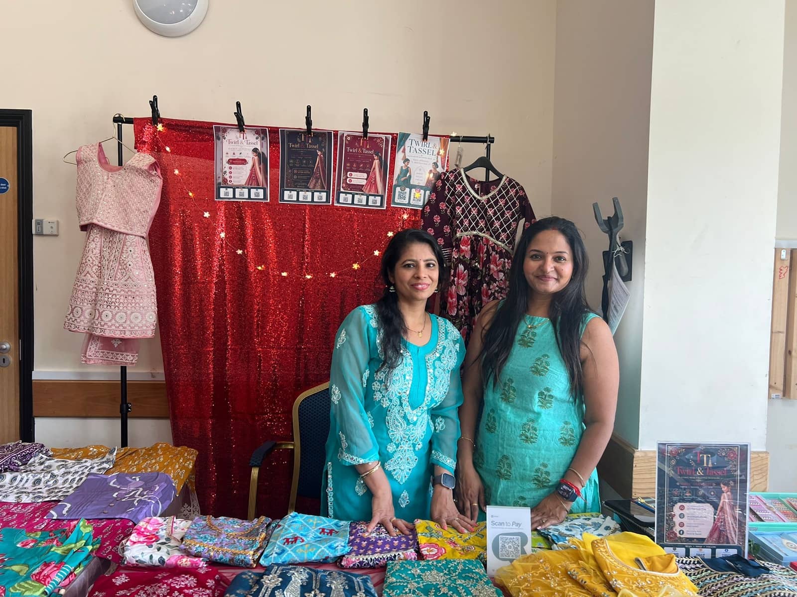 The Twirl and Tassel team at their Shakti anniversary mela stall